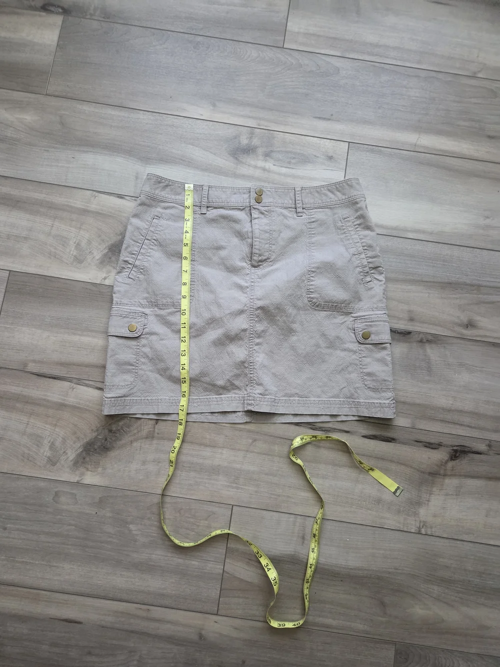 L.L.Bean Neutral Beige Favorite Fit Skirt